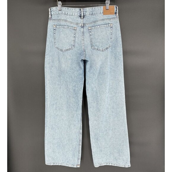 Aeropostale Women's Baggy Wide Leg Jeans Size 6 Light Wash Cotton Casual - Picture 2 of 9